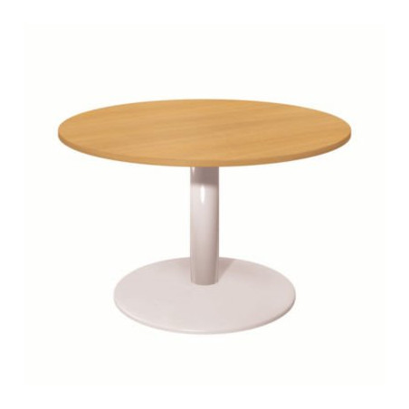 TABLE RONDE Ø100 CHENE PIEDS TULIPE BLC