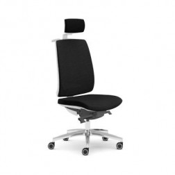 SIEGE TARAH BLANC ALU ASSISE NOIR TETPM