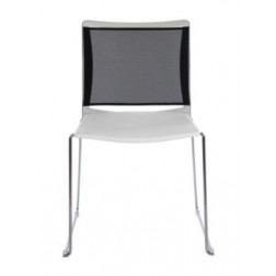 CHAISE GIULIA DOS MAILL.NOIR POLYPBLANC