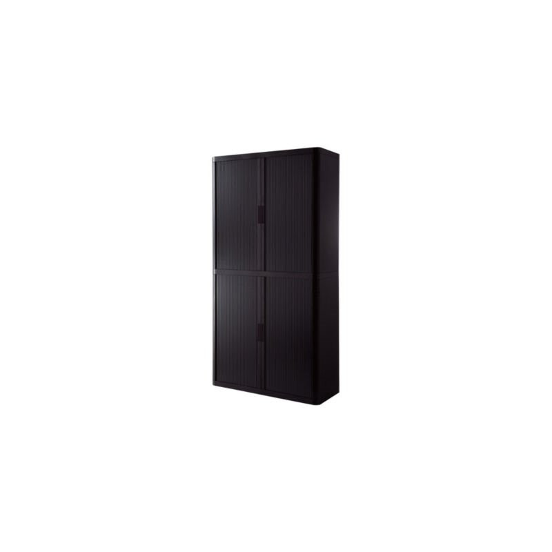 ARMOIRE RIDEAUX H.204 CM NOIR/NOIR