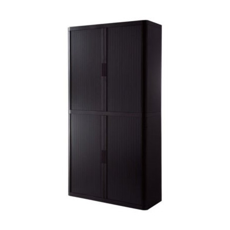 ARMOIRE RIDEAUX H.204 CM NOIR/NOIR