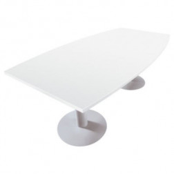 TABLE ACTUAL TONN P TULIPE BLANC ALU