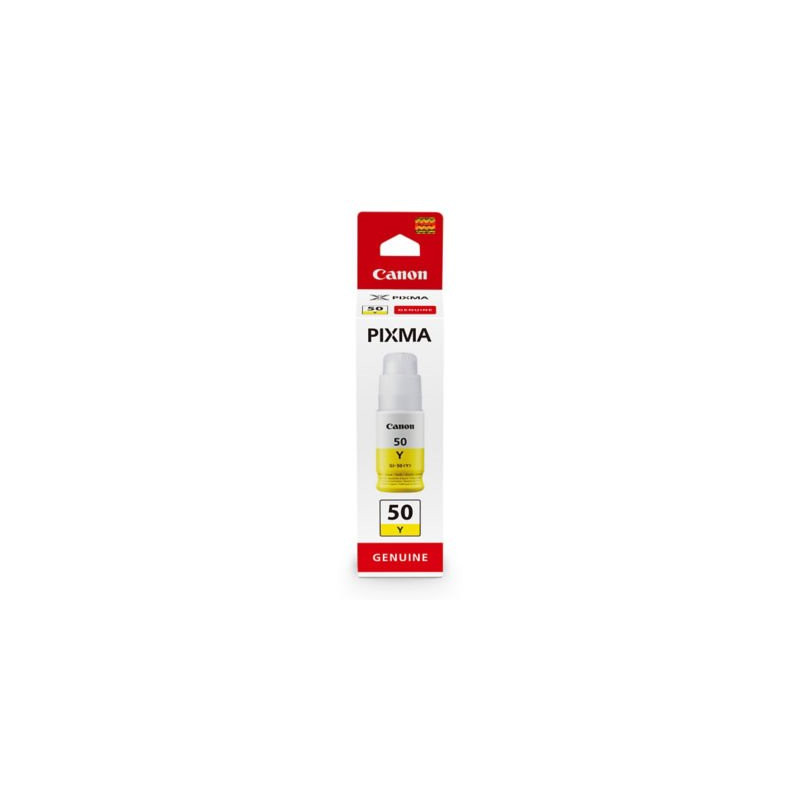 RECHARGE FLACON CANON GI 50J JAUNE