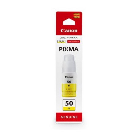 RECHARGE FLACON CANON GI 50J JAUNE