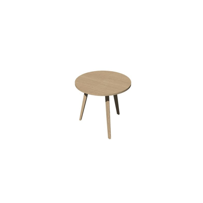 TABLE RONDE CHE 3 PIEDS BOIS 80CM