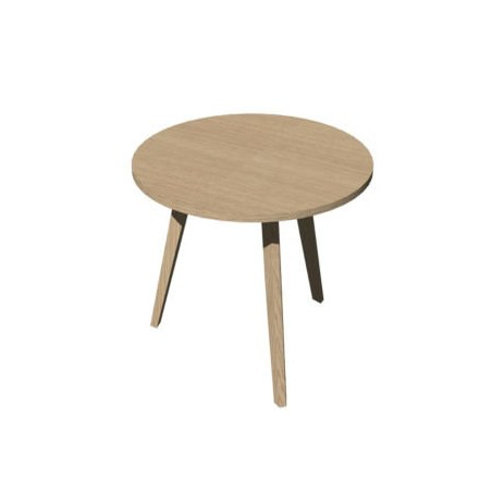 TABLE RONDE CHE 3 PIEDS BOIS 80CM