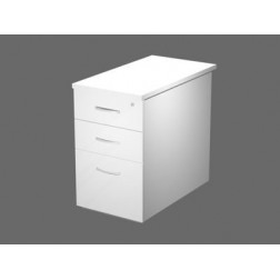 CAISSON HTEUR BUREAU WOOD 3T BLANC