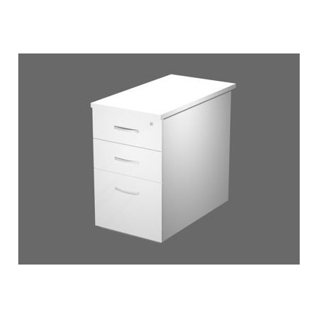 CAISSON HTEUR BUREAU WOOD 3T BLANC