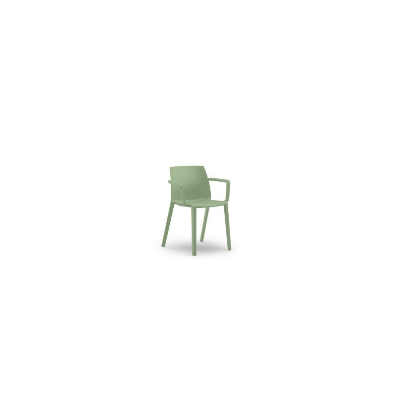 CHAISE EXTERIEURE OLGA AVEC ACC VERT