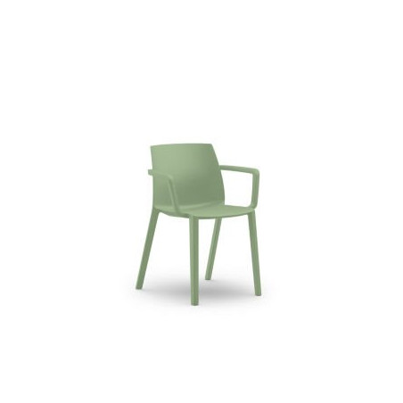 CHAISE EXTERIEURE OLGA AVEC ACC VERT