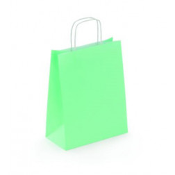 LOT 50 SAC KRAFT VERT D'EAU 24X31X12CM