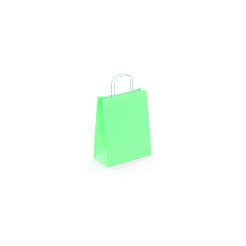 LOT 50 SAC KRAFT VERT D'EAU 24X31X12CM