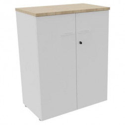 ARMOIRE H104 BLANC - TOP CHENE PORTES