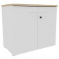 ARMOIRE H72 PORTES BATTANTE CHENE NEB