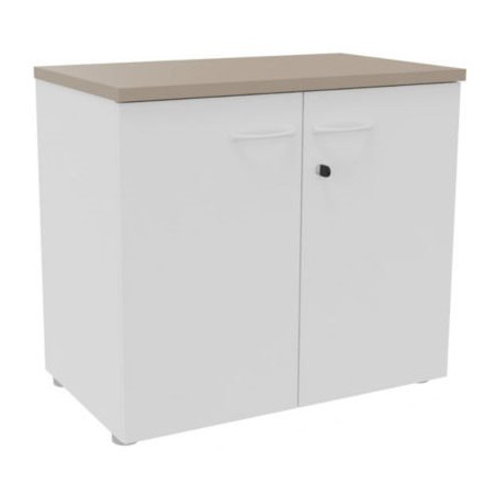 ARMOIRE H72 PTE BATTANTES BL-TOP ARGILE