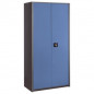 ARMOIRE PB CLASSTOUT 180X90CM ANTH/BLEU