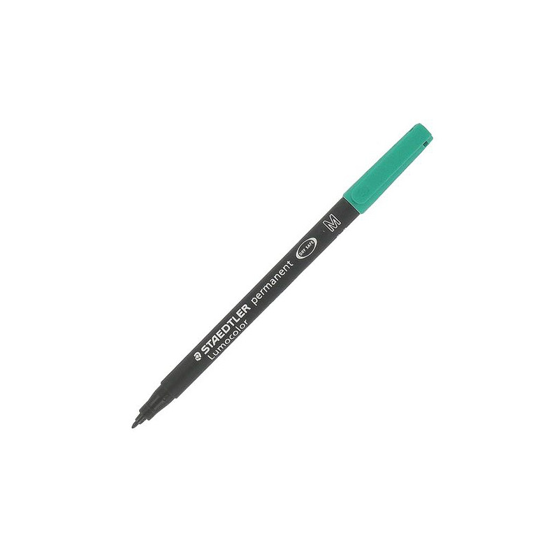 STYLO FEUTRE STAEDTLER LUMOCOLOR PERMANENT POINTE 1 MM - ÉCRITURE MOYENNE VERT