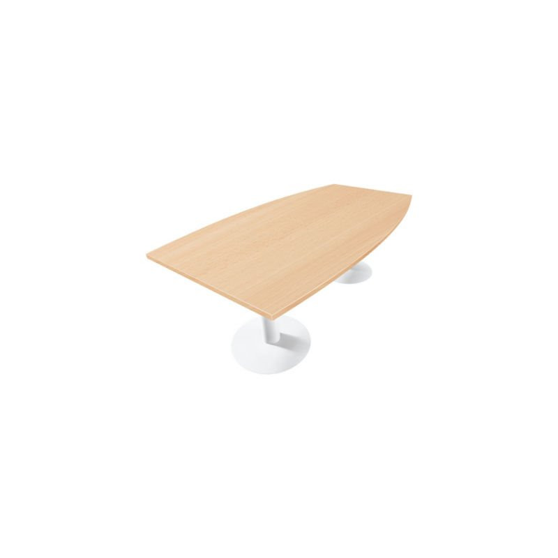 TABLE ACTUAL TONN P TULIPE HETRE BLANC