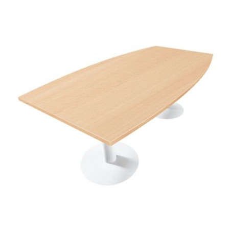 TABLE ACTUAL TONN P TULIPE HETRE BLANC