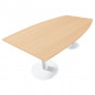 TABLE ACTUAL TONN P TULIPE HETRE BLANC