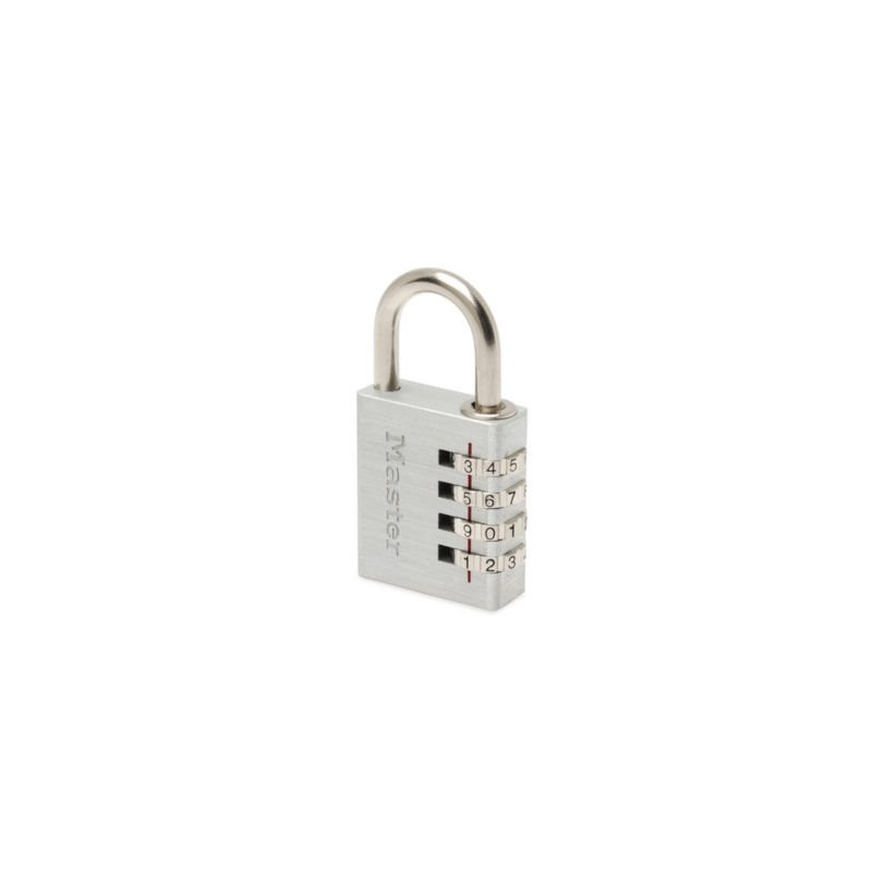 Cadenas à combinaison programmable aluminium Master Lock 40 mm