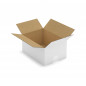 Caisse carton blanche simple cannelure RAJA 16x12x11 cm