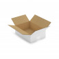 Caisse carton blanche simple cannelure RAJA 16x12x11 cm