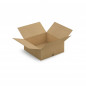 Caisse carton brune simple cannelure RAJA 20x20x11 cm