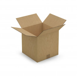 Caisse carton brune double cannelure RAJA 35x35x35 cm