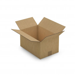 Caisse carton brune double cannelure RAJA 35x35x35 cm