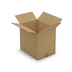 Caisse carton brune double cannelure RAJA 35x35x35 cm