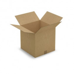 Caisse carton brune simple cannelure RAJA 35x35x35 cm