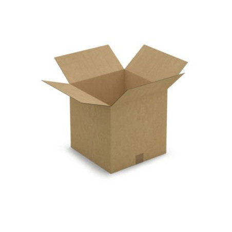 Caisse carton brune simple cannelure RAJA 35x35x35 cm