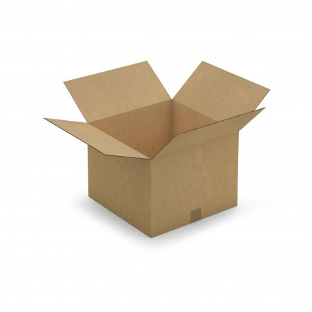 Caisse carton brune double cannelure RAJA 40x40x40 cm