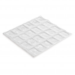 Gel accumulateur de froid température positive transparent 15x15x1,5 cm