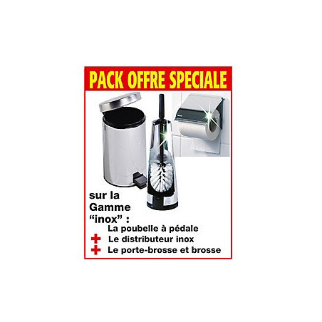 Pack accessoires WC Gamme "inox"