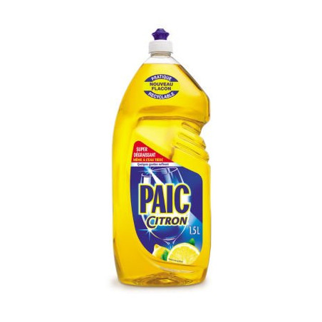 Liquide vaisselle flacon PAIC citron 1,5l