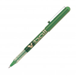 STYLO ROLLER PILOT V-BALL À CAPUCHON POINTE 0,7 MM - ÉCRITURE MOYENNE VERT