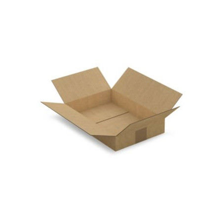 Caisse carton brune simple cannelure RAJA 31x21,5x5,5 cm