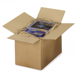 Caisse carton brune simple cannelure RAJA 31x21,5x5,5 cm