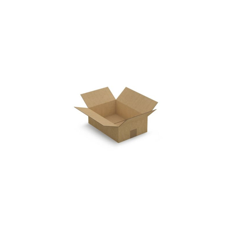 Caisse carton brune simple cannelure RAJA 31x21,5x10 cm