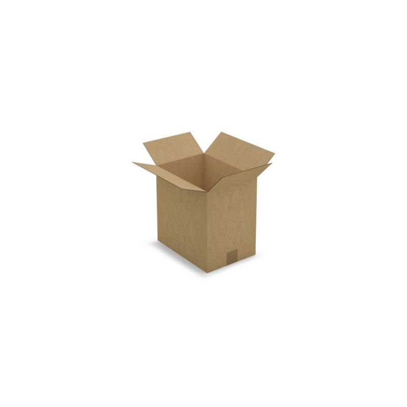 Caisse carton brune simple cannelure RAJA 31x22x30 cm