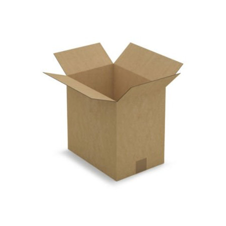 Caisse carton brune simple cannelure RAJA 31x22x30 cm