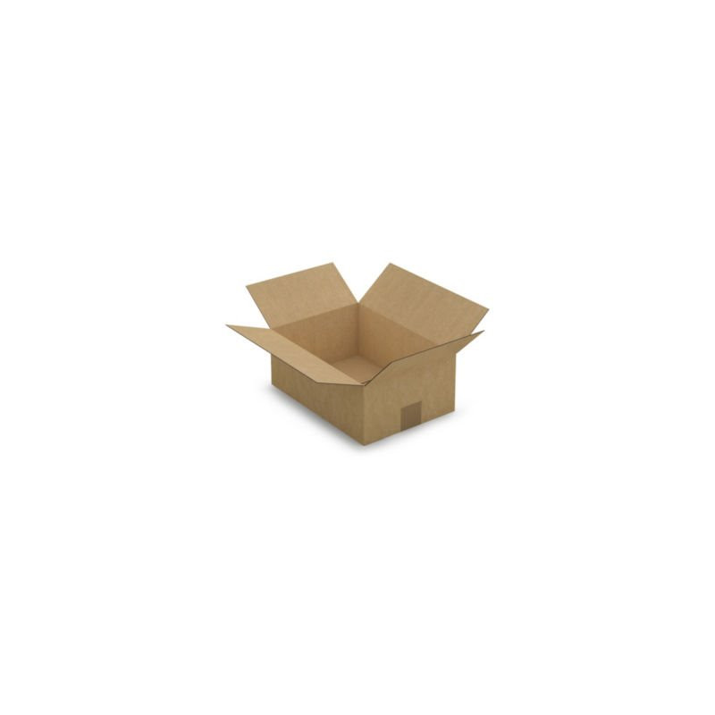 Caisse carton brune simple cannelure RAJA 31x22x12 cm