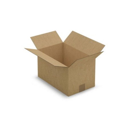 Caisse carton brune simple cannelure RAJA 35x22x20 cm