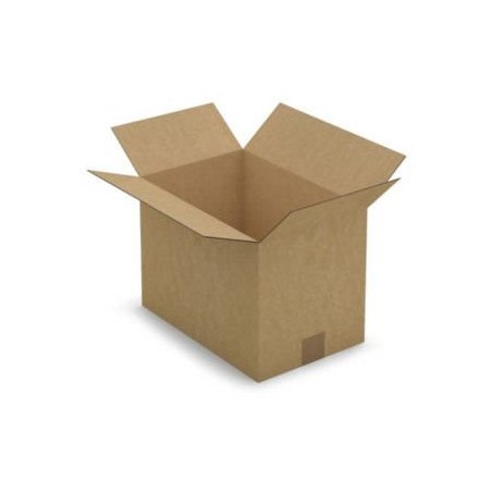 Caisse carton brune simple cannelure RAJA 35x23x25 cm