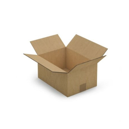 Caisse carton brune double cannelure RAJA 31x22x15 cm