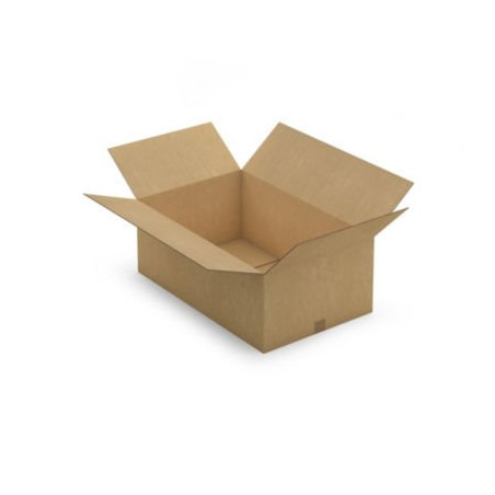 Caisse carton brune double cannelure RAJA 80x50x30 cm