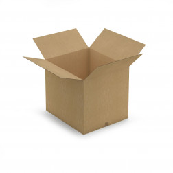 Caisse carton brune double cannelure RAJA 80x50x30 cm