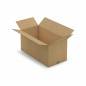 Caisse carton brune double cannelure RAJA 80x50x30 cm